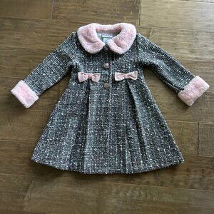 BLUEBERI BOULEVARD tweedy swing coat (sz 4)